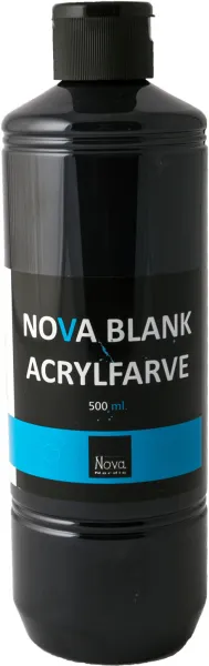Nova kirkas akryylimaali 500 ml. Musta