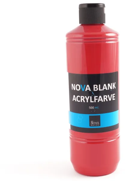 Nova kiiltävä akryylimaali 500 ml. Punainen