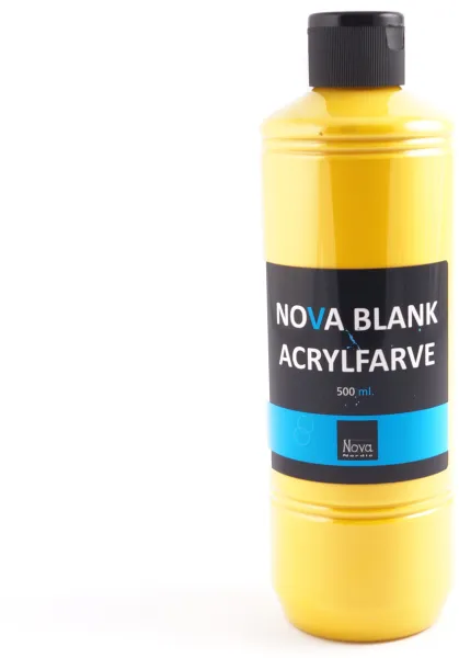 Kirkas akryylimaali Nova 500 ml. Auringonkeltainen