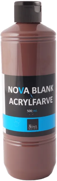 Kirkas akryylimaali Nova 500 ml. Ruskea